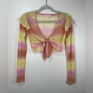 Lovers + Friends Guava Top in Sunset Ombré Women’s XS Summer Spring Coastal